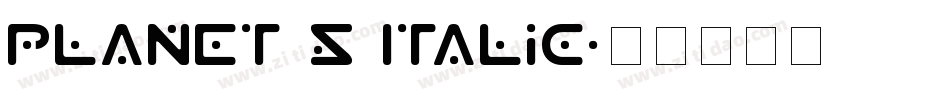 Planet S Italic字体转换